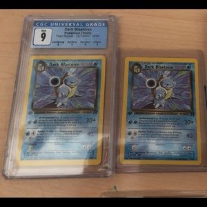 Two, 1st edition blastoise non holo